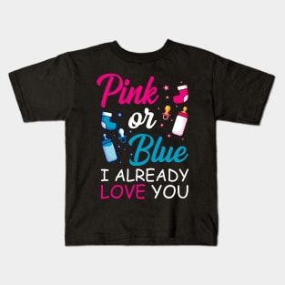 Pink Or Blue Baby Newborn Gift Kids T-Shirt